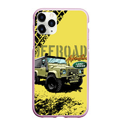 Чехол iPhone 11 Pro матовый LAND ROVER, цвет: 3D-розовый