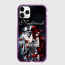 Чехол iPhone 11 Pro матовый NIGHTWISH, цвет: 3D-фиолетовый