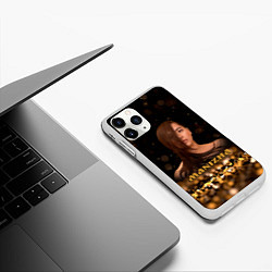 Чехол iPhone 11 Pro матовый Манижа Manizha, цвет: 3D-белый — фото 2