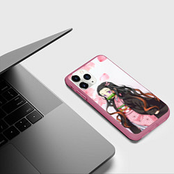 Чехол iPhone 11 Pro матовый НЕЗУКА NEZUKO, цвет: 3D-малиновый — фото 2