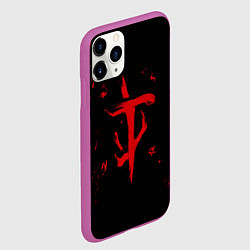 Чехол iPhone 11 Pro матовый DOOM SLAYER, цвет: 3D-фиолетовый — фото 2