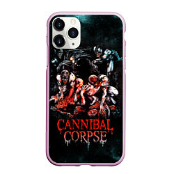 Чехол iPhone 11 Pro матовый Cannibal Corpse, цвет: 3D-розовый