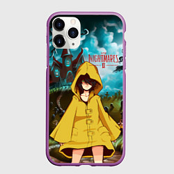 Чехол iPhone 11 Pro матовый Little Nightmares 2, цвет: 3D-фиолетовый