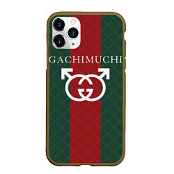 Чехол iPhone 11 Pro матовый GACHI GUCCI, цвет: 3D-коричневый