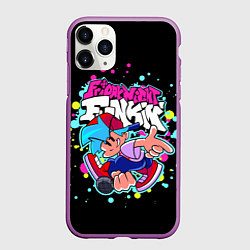 Чехол iPhone 11 Pro матовый Friday Night Funkin, цвет: 3D-фиолетовый