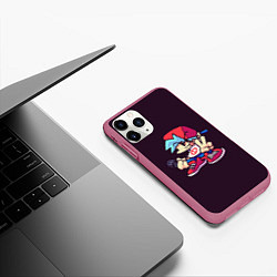 Чехол iPhone 11 Pro матовый Boyfriend, цвет: 3D-малиновый — фото 2