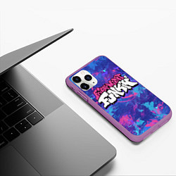 Чехол iPhone 11 Pro матовый Friday Night Funkin, цвет: 3D-фиолетовый — фото 2