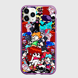 Чехол iPhone 11 Pro матовый FRIDAY NIGHT FUNKIN, цвет: 3D-фиолетовый