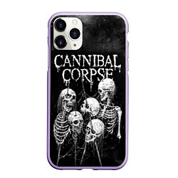 Чехол iPhone 11 Pro матовый Cannibal Corpse, цвет: 3D-светло-сиреневый