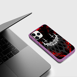 Чехол iPhone 11 Pro матовый GHOSTEMANE, цвет: 3D-фиолетовый — фото 2