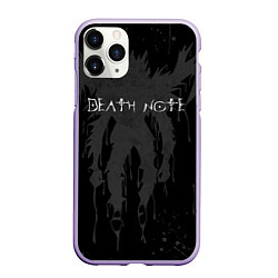 Чехол iPhone 11 Pro матовый DEATH NOTE ТЕТРАДЬ СМЕРТИ, цвет: 3D-светло-сиреневый