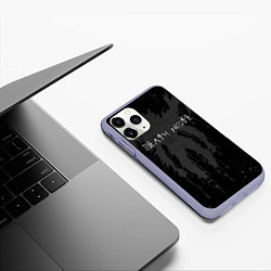 Чехол iPhone 11 Pro матовый DEATH NOTE ТЕТРАДЬ СМЕРТИ, цвет: 3D-светло-сиреневый — фото 2