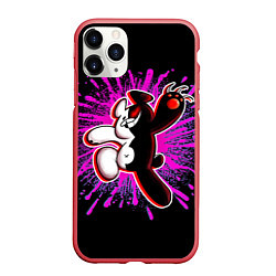 Чехол iPhone 11 Pro матовый MONOKUMA МОНОКУМА PAINT, цвет: 3D-красный