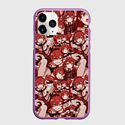 Чехол iPhone 11 Pro матовый Эрис Грейрат, цвет: 3D-фиолетовый