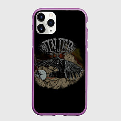 Чехол iPhone 11 Pro матовый Jinjer metal band, цвет: 3D-фиолетовый