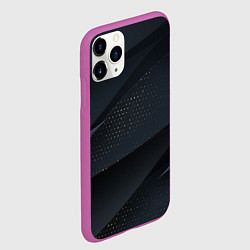 Чехол iPhone 11 Pro матовый Волны, цвет: 3D-фиолетовый — фото 2