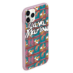 Чехол iPhone 11 Pro матовый SLAVA MARLOW 5, цвет: 3D-розовый — фото 2