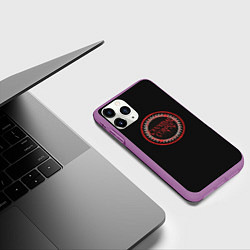 Чехол iPhone 11 Pro матовый Cannibal Corpse, цвет: 3D-фиолетовый — фото 2