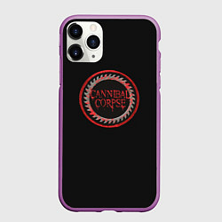 Чехол iPhone 11 Pro матовый Cannibal Corpse, цвет: 3D-фиолетовый