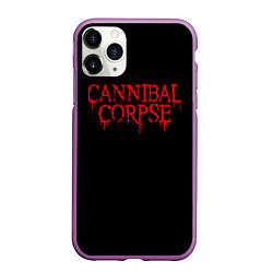 Чехол iPhone 11 Pro матовый Cannibal Corpse, цвет: 3D-фиолетовый