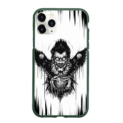 Чехол iPhone 11 Pro матовый DEATH NOTE ТЕТРАДЬ СМЕРТИ, цвет: 3D-темно-зеленый