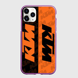 Чехол iPhone 11 Pro матовый KTM КТМ Z, цвет: 3D-фиолетовый