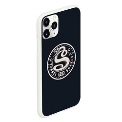 Чехол iPhone 11 Pro матовый Туннельные змеи 101, цвет: 3D-белый — фото 2