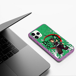Чехол iPhone 11 Pro матовый ТАНДЖИРО, цвет: 3D-фиолетовый — фото 2