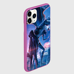 Чехол iPhone 11 Pro матовый DEATH NOTE ТЕТРАДЬ СМЕРТИ, цвет: 3D-фиолетовый — фото 2