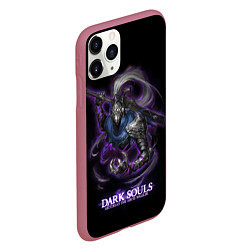 Чехол iPhone 11 Pro матовый Dark souls Abyss walker, цвет: 3D-малиновый — фото 2