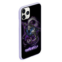 Чехол iPhone 11 Pro матовый Dark souls Abyss walker, цвет: 3D-светло-сиреневый — фото 2