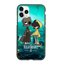 Чехол iPhone 11 Pro матовый Little Nightmares 2, цвет: 3D-темно-зеленый