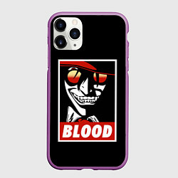 Чехол iPhone 11 Pro матовый Hellsing, цвет: 3D-фиолетовый