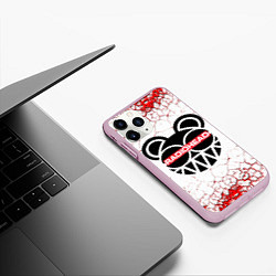 Чехол iPhone 11 Pro матовый Radiohead, цвет: 3D-розовый — фото 2