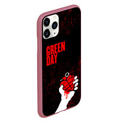 Чехол iPhone 11 Pro матовый Green day, цвет: 3D-малиновый — фото 2