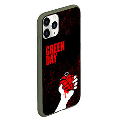 Чехол iPhone 11 Pro матовый Green day, цвет: 3D-темно-зеленый — фото 2