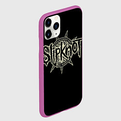 Чехол iPhone 11 Pro матовый Slipknot 1995, цвет: 3D-фиолетовый — фото 2