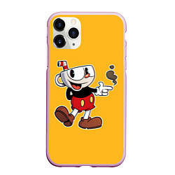 Чехол iPhone 11 Pro матовый CUPHEAD КАПХЕД, цвет: 3D-розовый