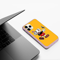 Чехол iPhone 11 Pro матовый CUPHEAD КАПХЕД, цвет: 3D-розовый — фото 2