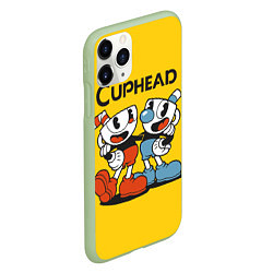 Чехол iPhone 11 Pro матовый CUPHEAD, цвет: 3D-салатовый — фото 2