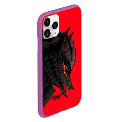 Чехол iPhone 11 Pro матовый BERSERK БЕРСЕРК, цвет: 3D-фиолетовый — фото 2