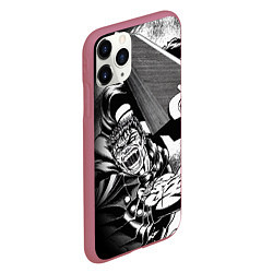 Чехол iPhone 11 Pro матовый BERSERK БЕРСЕРК, цвет: 3D-малиновый — фото 2