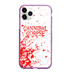 Чехол iPhone 11 Pro матовый Cannibal corpse, цвет: 3D-фиолетовый