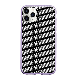 Чехол iPhone 11 Pro матовый UNDERGROUND, цвет: 3D-светло-сиреневый
