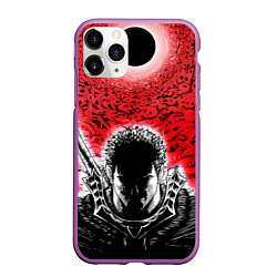 Чехол iPhone 11 Pro матовый BERSERK БЕРСЕРК, цвет: 3D-фиолетовый