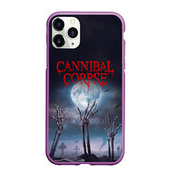 Чехол iPhone 11 Pro матовый Cannibal Corpse Труп Каннибала Z, цвет: 3D-фиолетовый