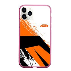 Чехол iPhone 11 Pro матовый KTM КТМ Z, цвет: 3D-малиновый