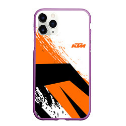 Чехол iPhone 11 Pro матовый KTM КТМ Z, цвет: 3D-фиолетовый