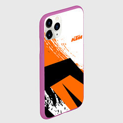 Чехол iPhone 11 Pro матовый KTM КТМ Z, цвет: 3D-фиолетовый — фото 2
