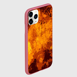 Чехол iPhone 11 Pro матовый Стимпанк, цвет: 3D-малиновый — фото 2